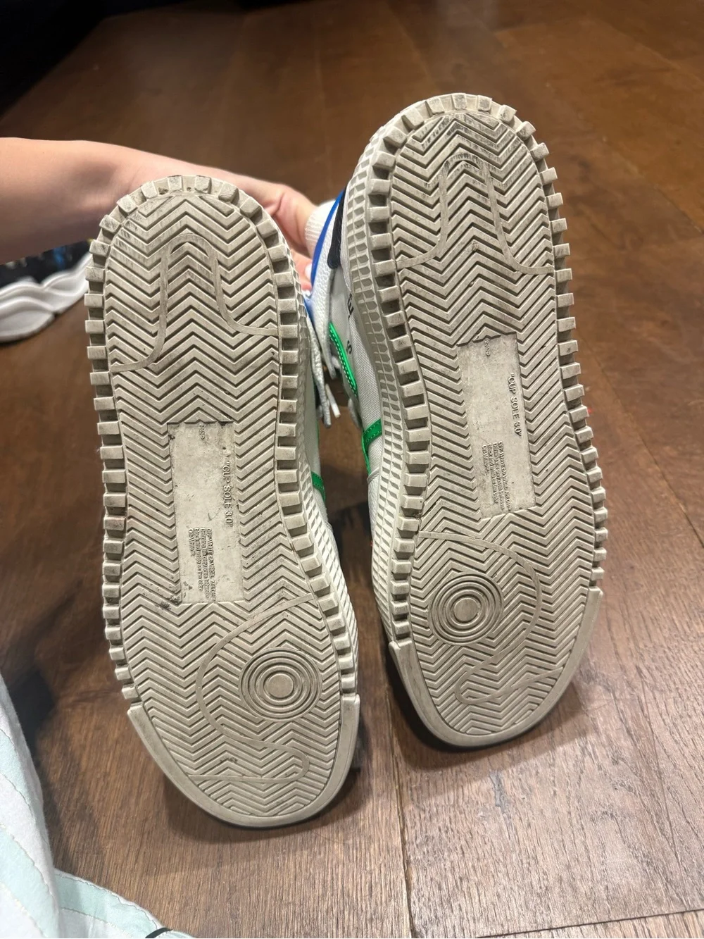 Off white high top sneakers